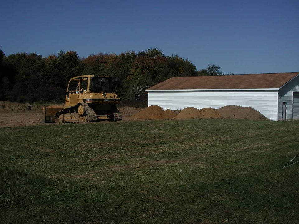 October 6. Sand being brought in.